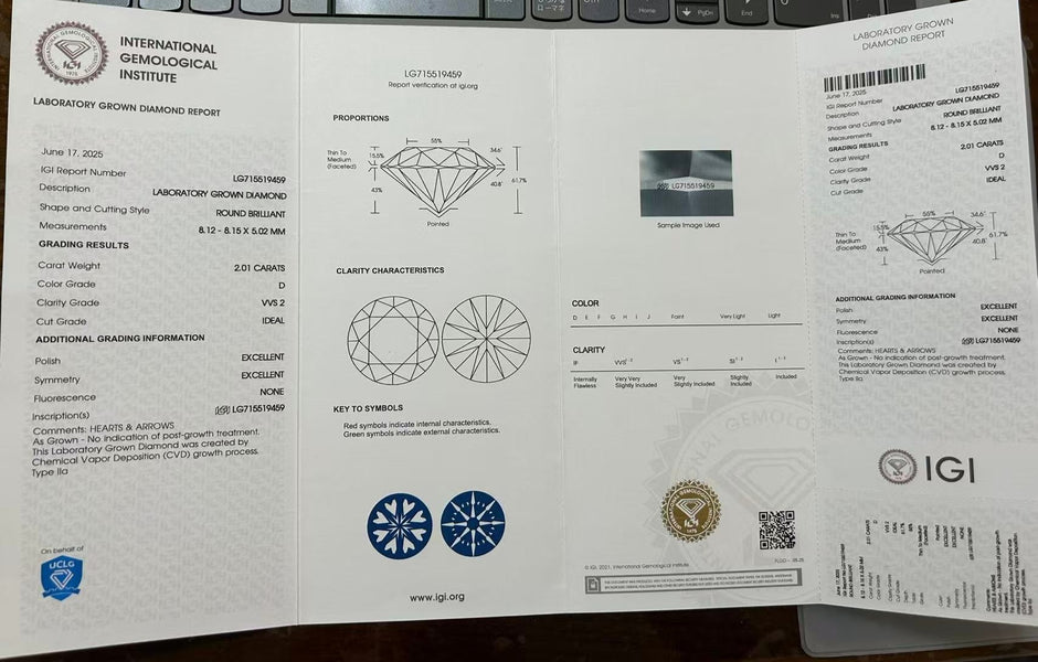 #03#2.01ct D VVS2 ハーフエタニティ×メレ付ソリティアラボダイヤリング｜無改色・IGI認定ダイヤ × PT950リング