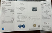 #03#2.01ct D VVS2 ハーフエタニティ×メレ付ソリティアラボダイヤリング｜無改色・IGI認定ダイヤ × PT950リング