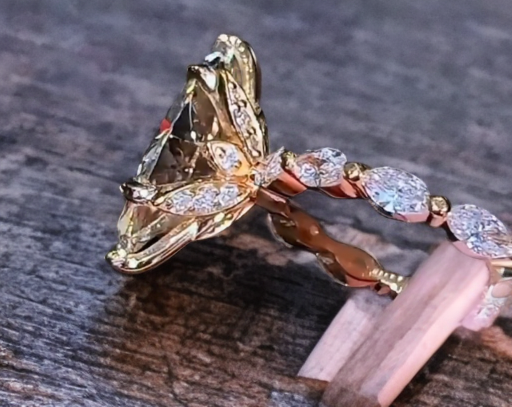 5.0ct マーキースカット ダイヤモンドリング IGI鑑定書付／無改色ラボグロウン