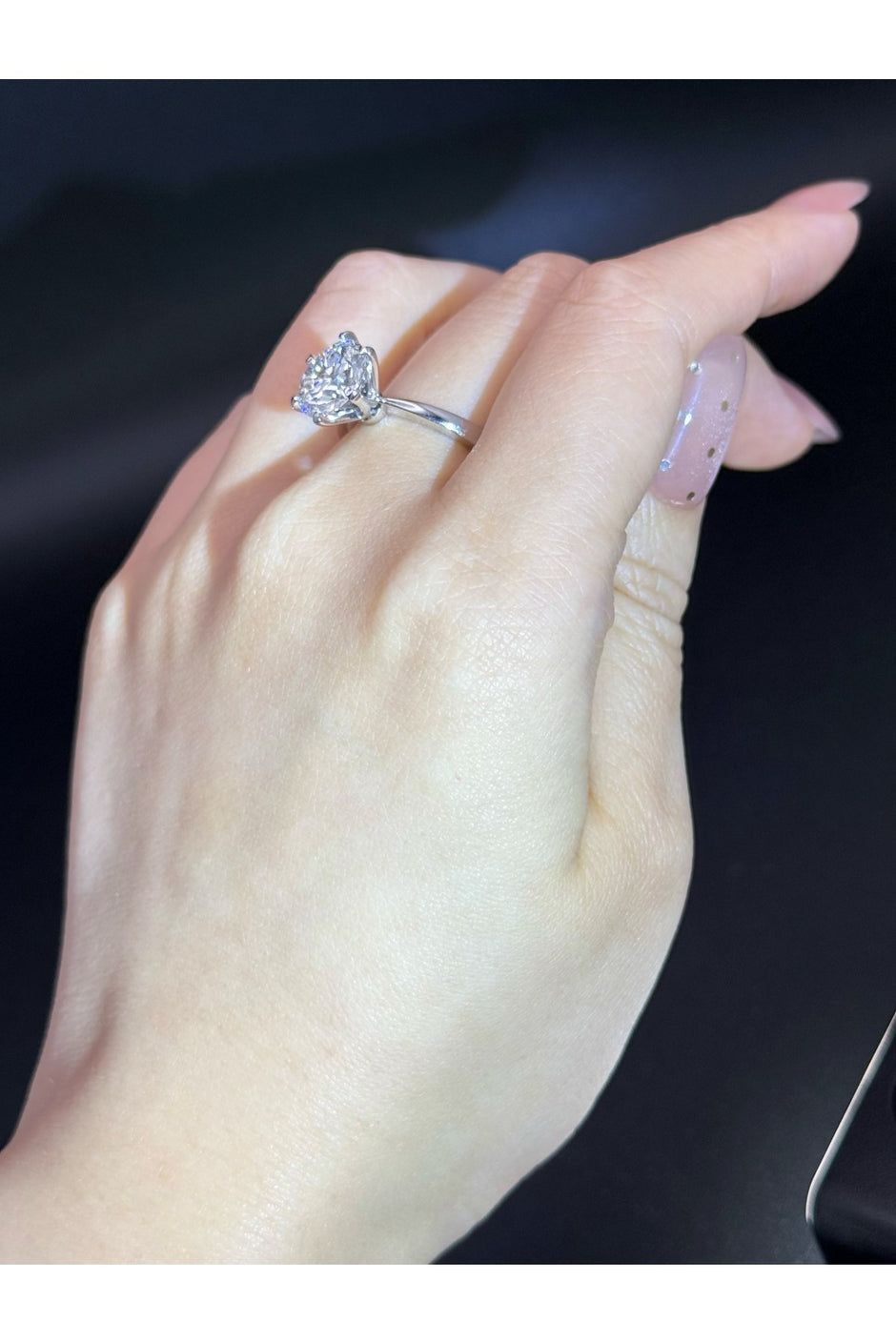 #20#3.08ct E VS1 クラシックの六本爪ソリティアリング｜無改色・IGI認定ダイヤ × PT950リング