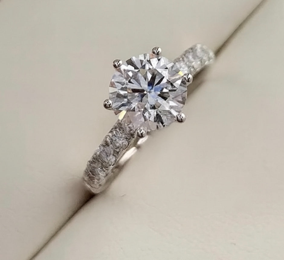 無処理 ラボダイヤ リング 3.0ct Dカラー VVS2 PT950 鑑別書付
