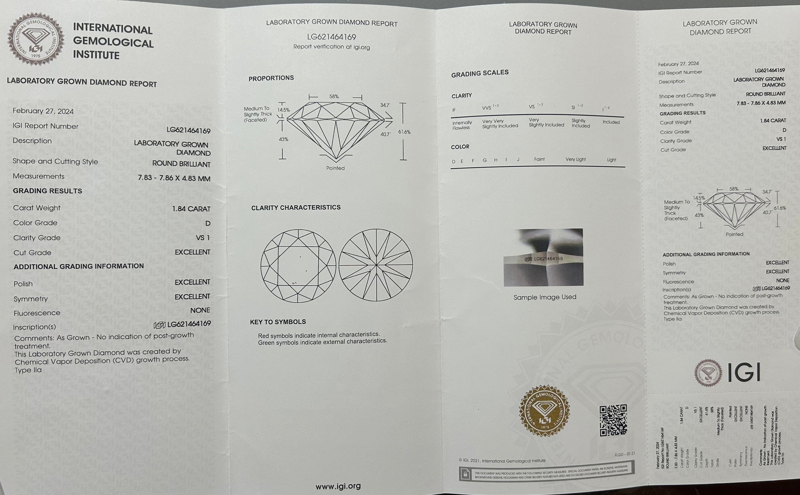 #13#1.84ct D VS1　ハイセッティング ラウンドブリリアントリング｜無改色・IGI認定ダイヤ × PT950リング