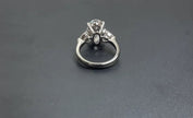 #22#5.02ct E VVS2 オーバル 三石デザインラボダイヤリング｜無改色・IGI認定ダイヤ × PT950リング