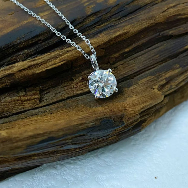 2.08ct Dカラー VS1 ラボダイヤ ソリティアネックレス｜無改色・IGI認定・PT950