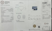 #22#5.02ct E VVS2 オーバル 三石デザインラボダイヤリング｜無改色・IGI認定ダイヤ × PT950リング