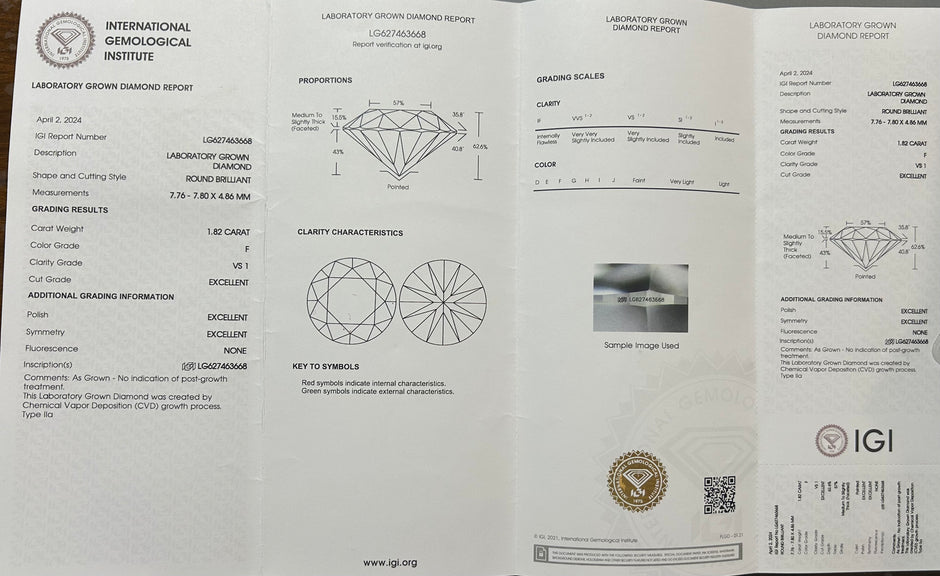 #07#1.67ct F VVS2透明感あふれるラボグロウンダイヤモンドリング ｜無改色・IGI認定ラボダイヤ × PT950リング