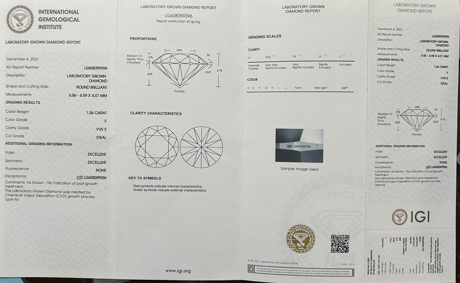 #27#1.06ct Ｆ VVS2 花形ハロー ラウンドカットリング｜無改色・IGI認定ダイヤ × PT950リング