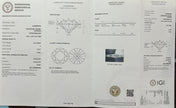 #27#1.06ct Ｆ VVS2 花形ハロー ラウンドカットリング｜無改色・IGI認定ダイヤ × PT950リング