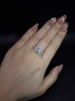 ラボグロウンダイヤモンドリング 無改色2.0ct D VS1 IDEAL PT950 脇石0.8ct IGI鑑定書付