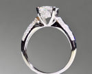 2.0ct D VVS2 無改色ラボグロウンダイヤモンド リング