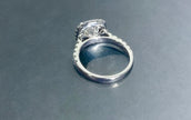 ラボグロウンダイヤモンドリング 無改色2.0ct D VS1 IDEAL PT950 脇石0.8ct IGI鑑定書付