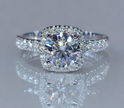 ラボグロウンダイヤモンドリング 無改色2.0ct D VS1 IDEAL PT950 脇石0.8ct IGI鑑定書付