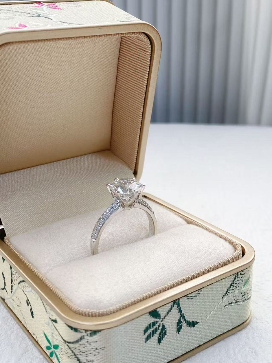 無処理 ラボダイヤ リング 3.0ct Dカラー VVS2 PT950 鑑別書付