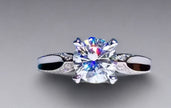2.0ct D VVS2 無改色ラボグロウンダイヤモンド リング