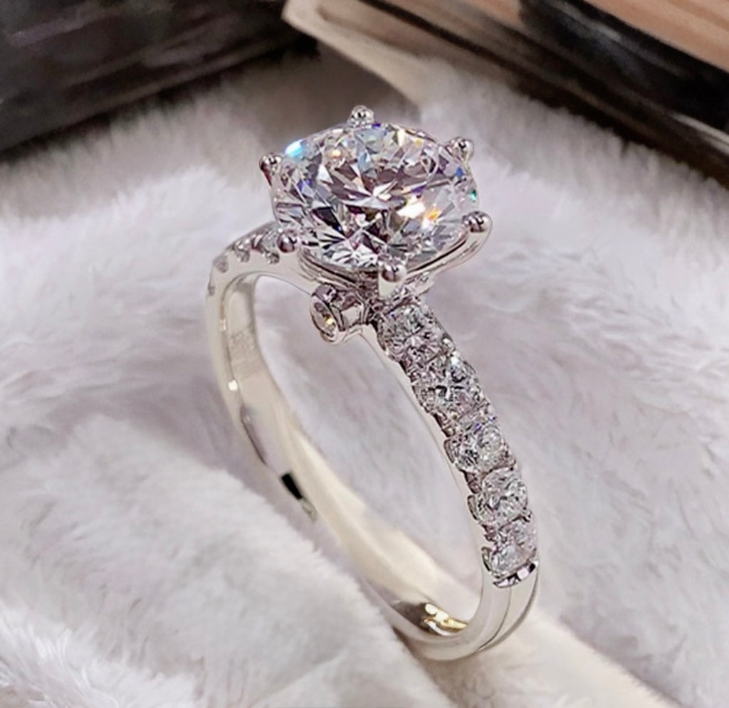 無処理 ラボダイヤ リング 3.0ct Dカラー VVS2 PT950 鑑別書付