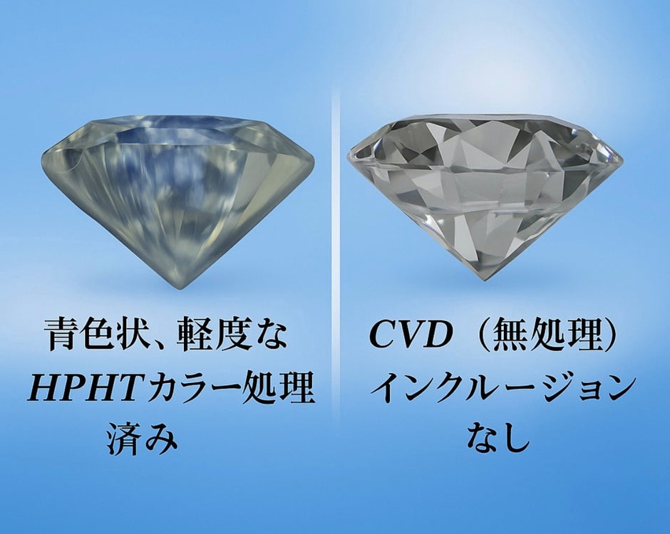 Dカラー VVS2 包み込みデザイン リング｜無改色ラボダイヤ・IGI認定・PT950