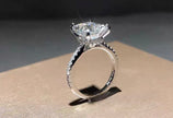 ラボグロウンダイヤモンド リング 3.5ct エメラルドカット D VVS2 PT950