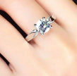2.0ct D VVS2 無改色ラボグロウンダイヤモンド リング