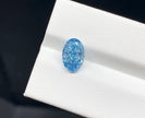 ラボグロウンダイヤモンド リング 2ct Fancy Intense Blue VS1 オーバルカット