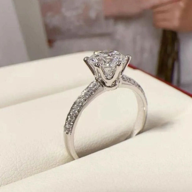 #07#1.67ct F VVS2透明感あふれるラボグロウンダイヤモンドリング ｜無改色・IGI認定ラボダイヤ × PT950リング