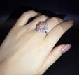 #29#2.15ct VS1 ピンクダイヤモンド×フラワーハローリング（15％割引中）｜無改色・IGI認定ラボダイヤ × PT950リング