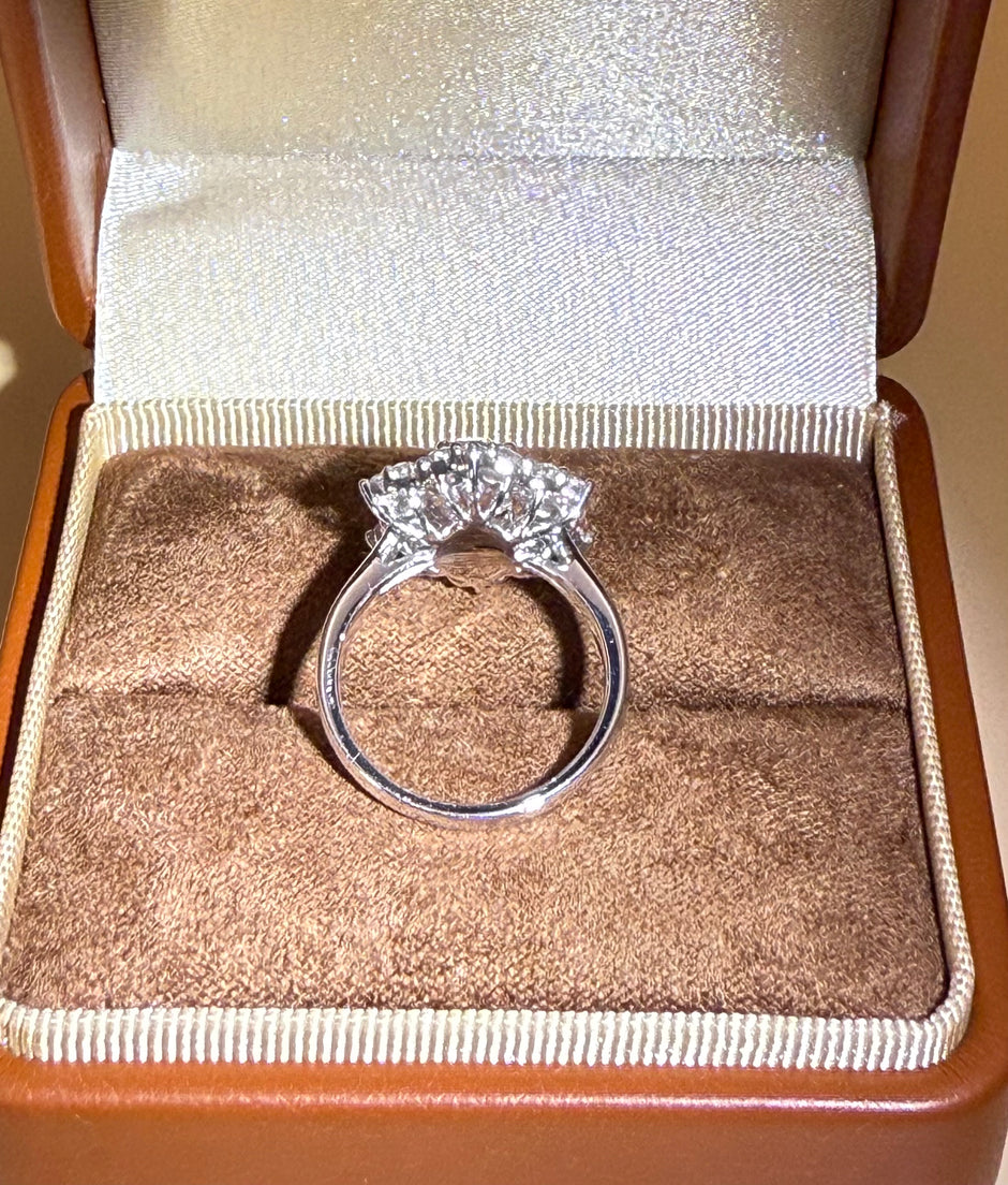 #29#2.15ct VS1 ピンクダイヤモンド×フラワーハローリング（15％割引中）｜無改色・IGI認定ラボダイヤ × PT950リング