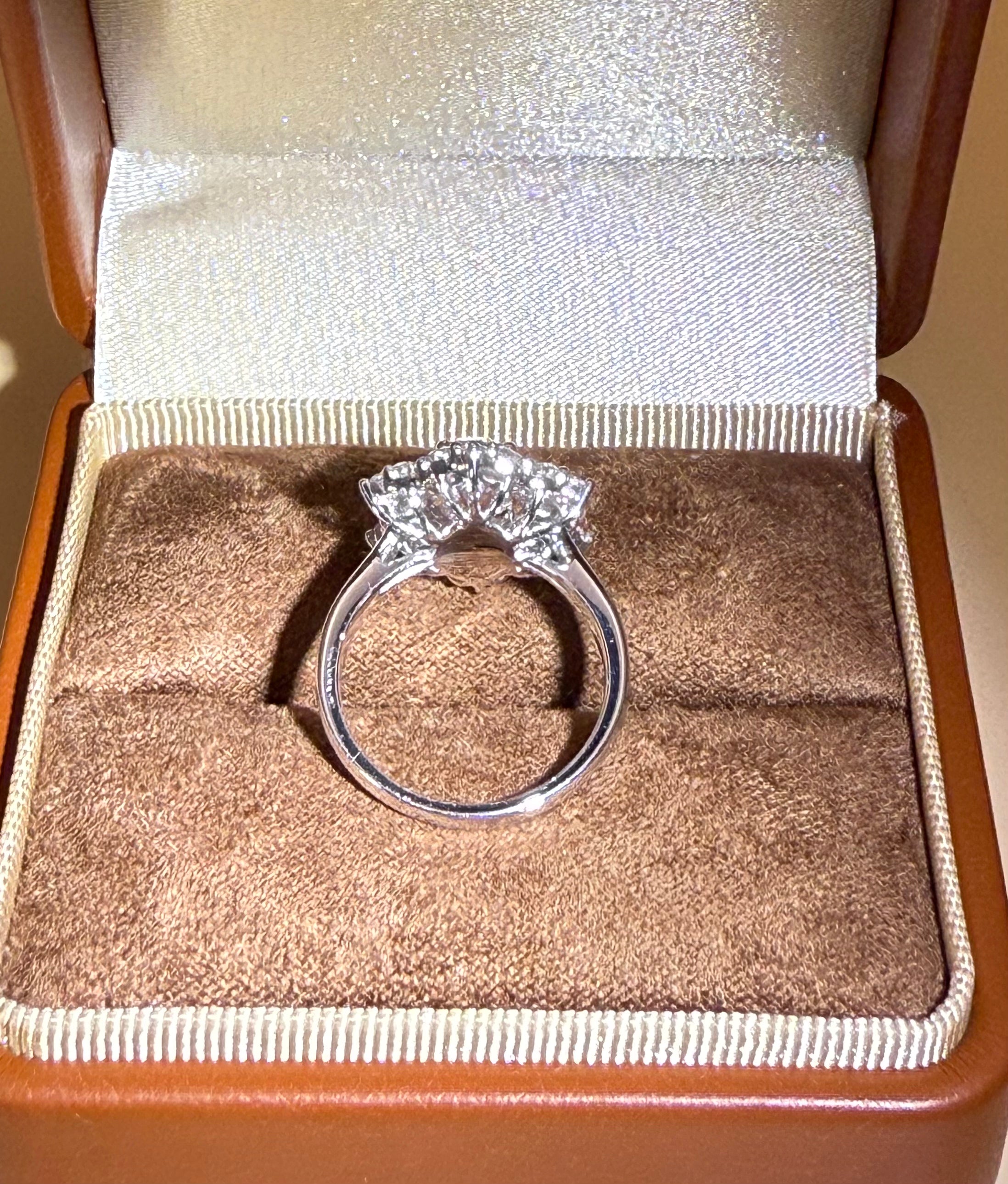 #29#2.15ct VS1 ピンクダイヤモンド×フラワーハローリング（15％割引中）｜無改色・IGI認定ラボダイヤ × PT950リング