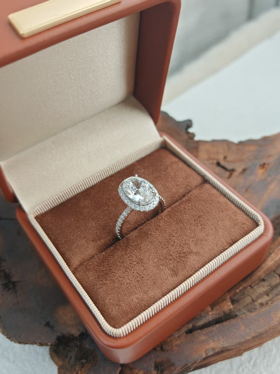 #12#3.08ct E VS1 ｜人気受注アイテム/HWハイジュエラー風デザイン婚約指輪｜無改色・IGI認定ダイヤ × PT950リング