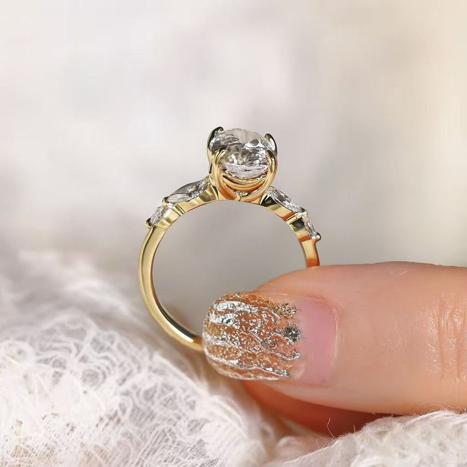 【オーダーメイド】3ct ラボグロウンダイアモンド　オーバルカットリング