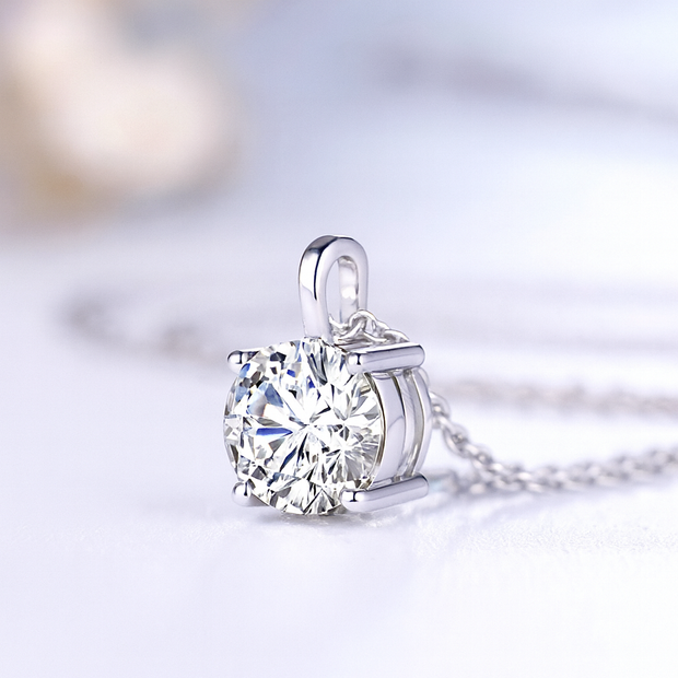 #31#2.08ct D VS1ラボグロウンダイヤモンド ソリティアネックレス45㎝調整可能｜無改色・IGI認定ダイヤ × PT950ネックレス