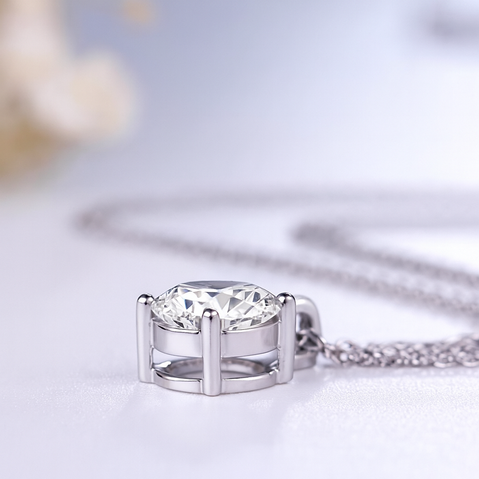 #31#2.08ct D VS1ラボグロウンダイヤモンド ソリティアネックレス45㎝調整可能｜無改色・IGI認定ダイヤ × PT950ネックレス