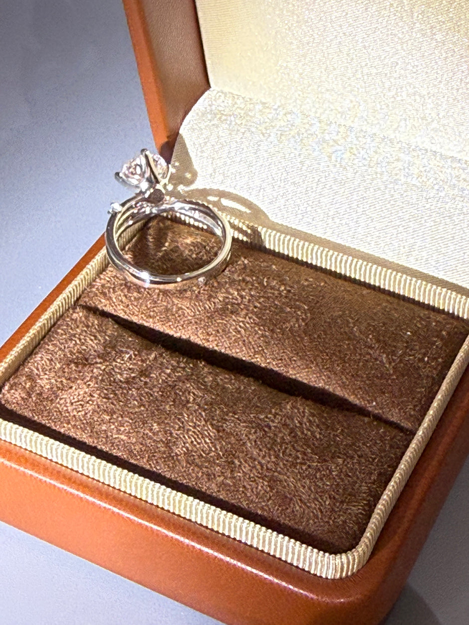 #13#1.84ct D VS1　ハイセッティング ラウンドブリリアントリング｜無改色・IGI認定ダイヤ × PT950リング