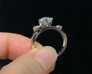 #13#1.84ct D VS1　ハイセッティング ラウンドブリリアントリング｜無改色・IGI認定ダイヤ × PT950リング