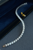 #大#　11.81ct ラボグロウンダイヤモンド 38石テニスブレスレット｜無改色・IGI認定ダイヤ × PT950/AU750 ブレスレット