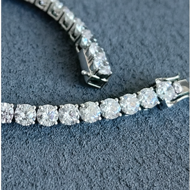 11.81ct ラボダイヤ 38石 テニスブレスレット｜無改色・IGI認定・PT950