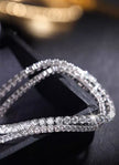#大#　11.81ct ラボグロウンダイヤモンド 38石テニスブレスレット｜無改色・IGI認定ダイヤ × PT950/AU750 ブレスレット
