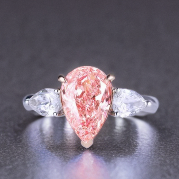 2ct ピンクラボダイヤ ソリティアリング｜IGI認定・PT950