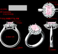 #order-02#2.05ct ピンクダイヤモンド・スクエアカット・ハローリング