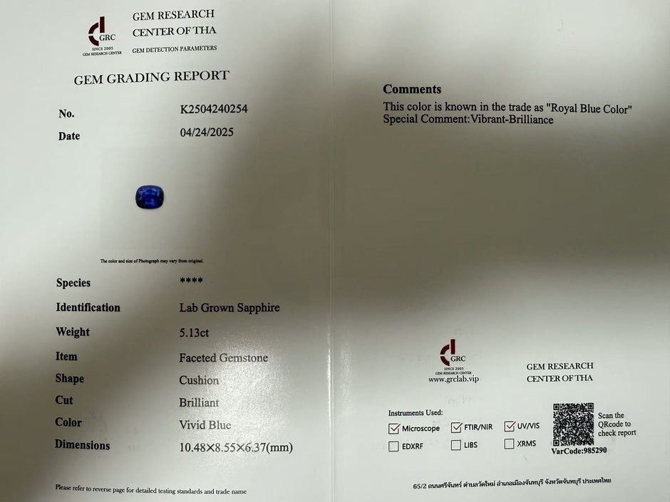 #28#🔷5.13ct S ロイヤルブルーサファイア（15％割引中）｜無改色・IGI認定ダイヤ × PT950リング
