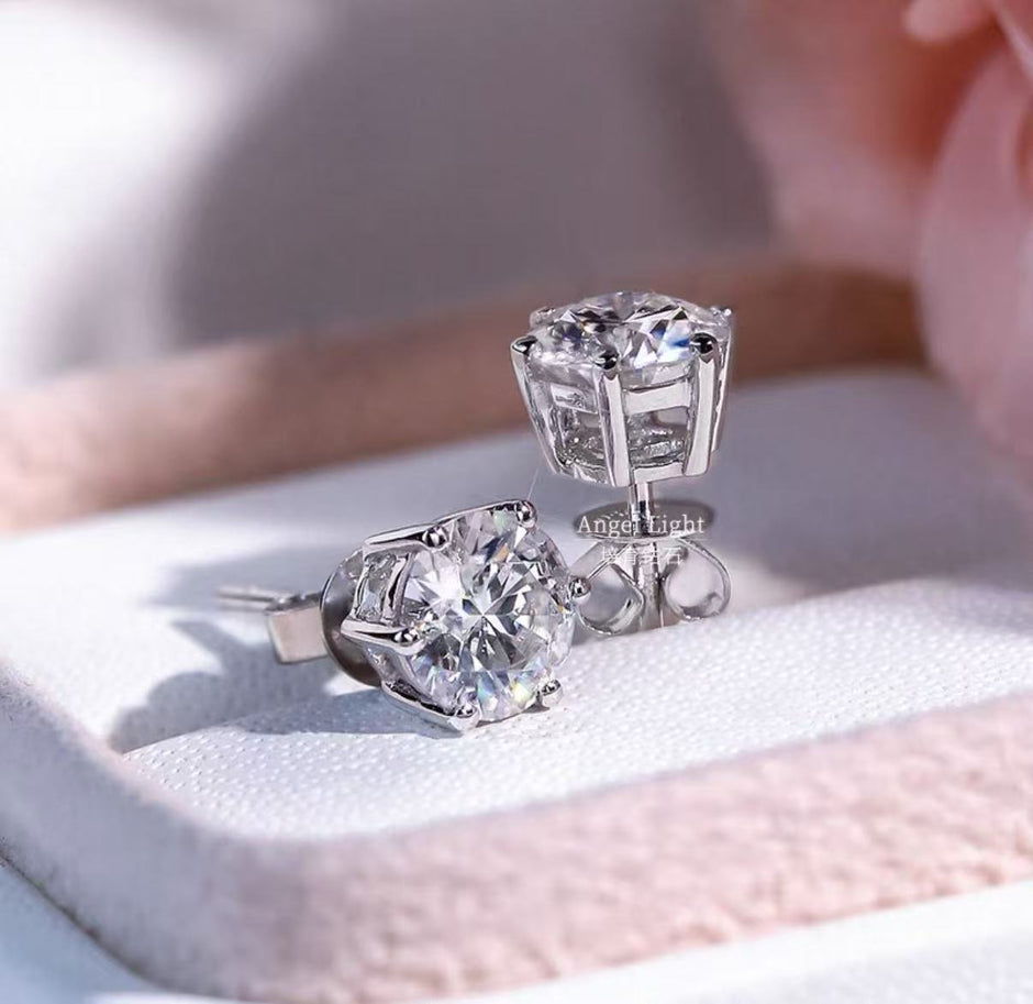 #c&d#1.05ct×2 D VVS2 上品に輝くラボダイアピアス（10％割引中）｜無改色・IGI認定ラボダイヤ × PT950ピアス