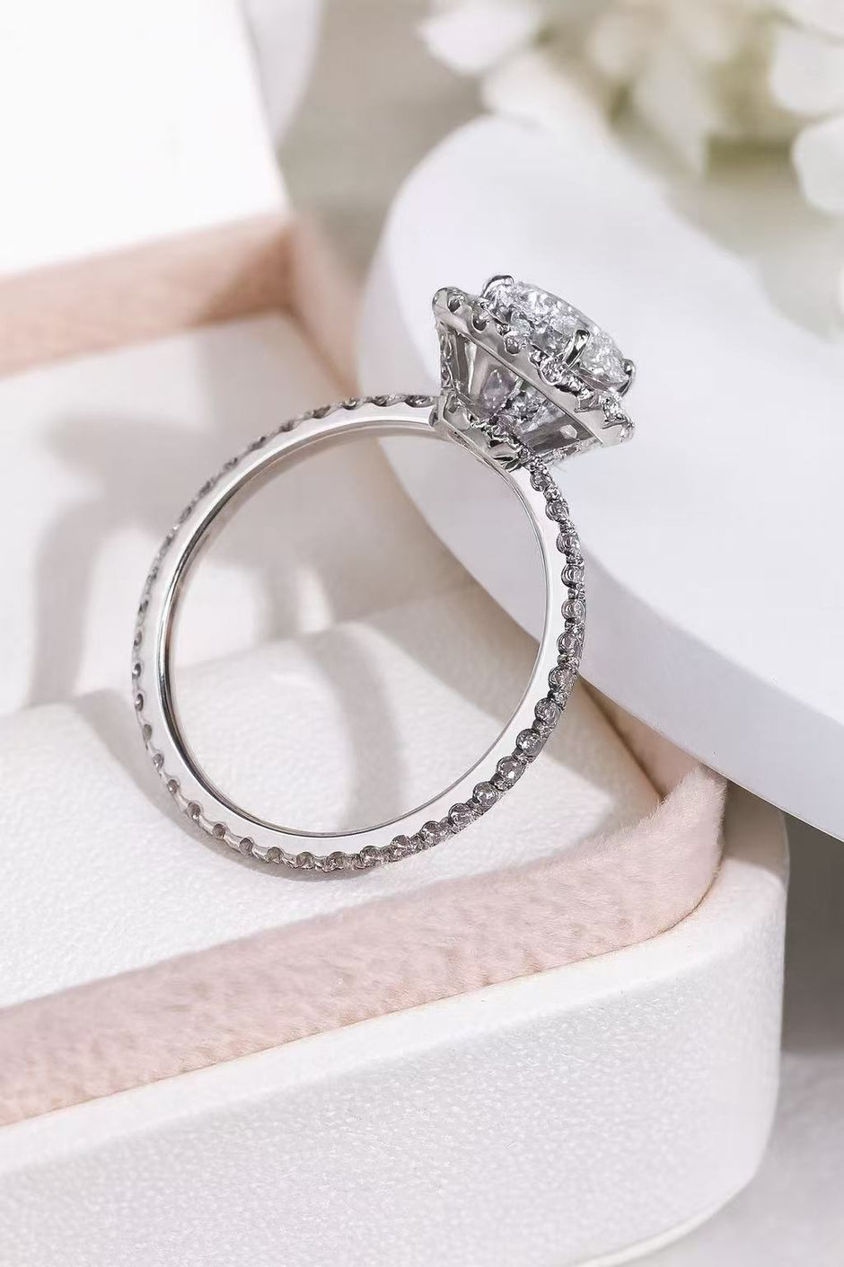 #12#3.08ct E VS1 ｜人気受注アイテム/HWハイジュエラー風デザイン婚約指輪｜無改色・IGI認定ダイヤ × PT950リング