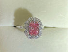 #order-02#2.05ct ピンクダイヤモンド・スクエアカット・ハローリング