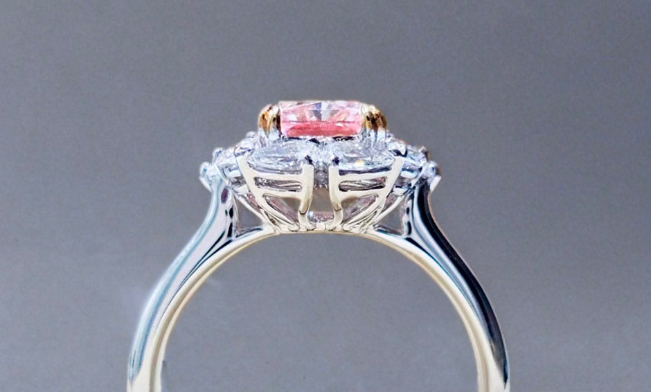 #order-02#2.05ct ピンクダイヤモンド・スクエアカット・ハローリング