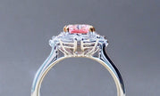 #order-02#2.05ct ピンクダイヤモンド・スクエアカット・ハローリング