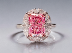 #order-02#2.05ct ピンクダイヤモンド・スクエアカット・ハローリング