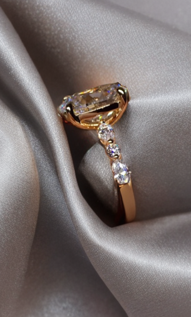 #order-20#4.05ct ラボダイアモンド・オーバルカット・サイドリング