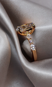 #order-20#4.05ct ラボダイアモンド・オーバルカット・サイドリング