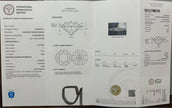 #a&b#1.03ct×2 D VVS2 ラボグロウンダイヤモンド 一粒ピアス｜無改色・IGI認定ダイヤ × PT950リング