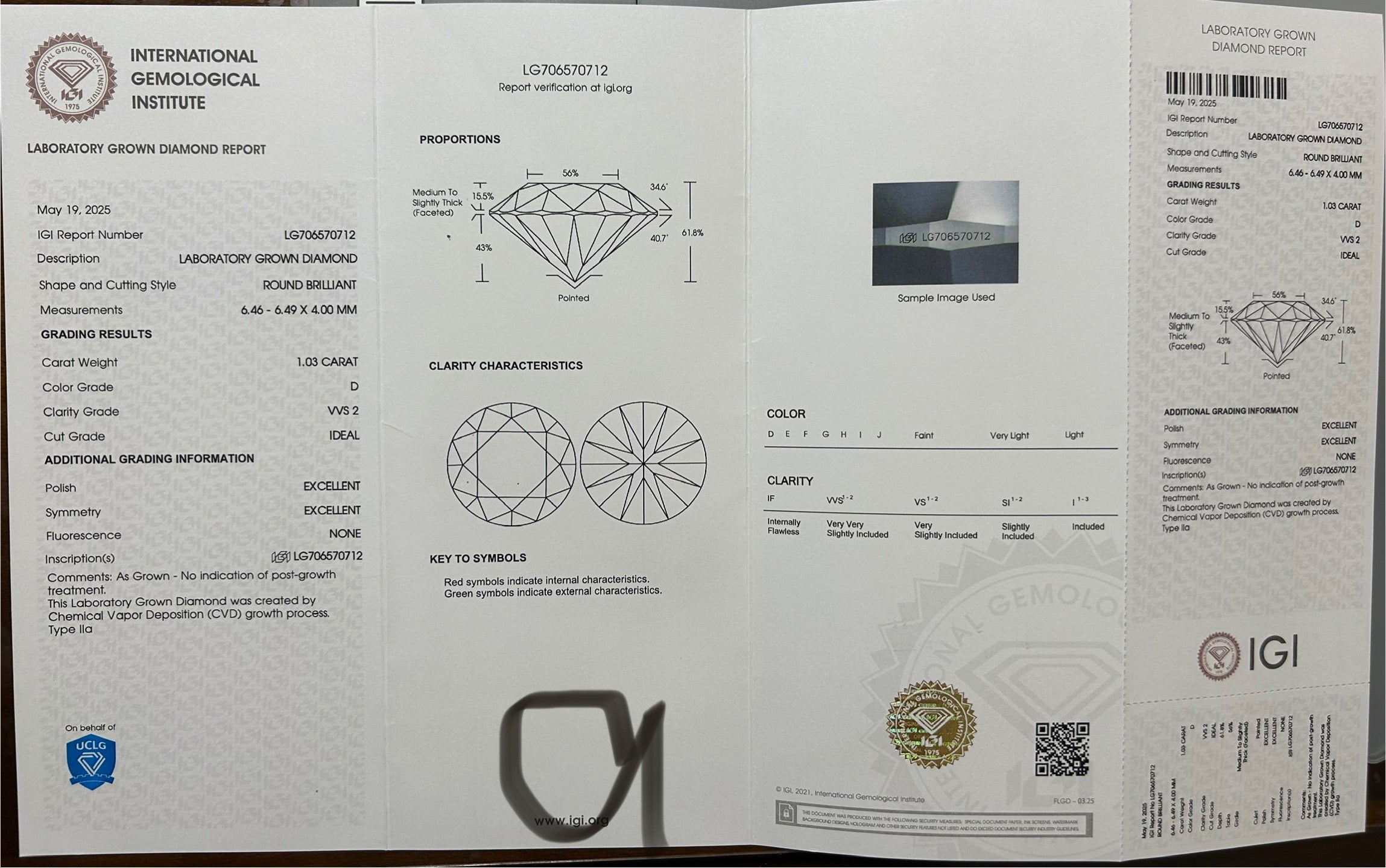 #a&b#1.03ct×2 D VVS2 ラボグロウンダイヤモンド 一粒ピアス｜無改色・IGI認定ダイヤ × PT950リング