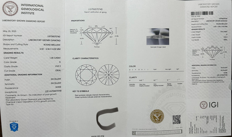 #c&d#1.05ct×2 D VVS2 上品に輝くラボダイアピアス（10％割引中）｜無改色・IGI認定ラボダイヤ × PT950ピアス